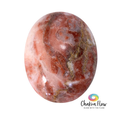 Strawberry Calcite Palm Stone