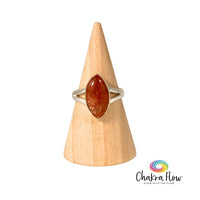 Sunstone Marquise Sterling Silver Ring