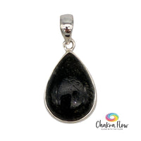Teardrop Tourmalinated Quartz Sterling Silver Pendant