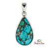 Tibetan Turquoise Sterling Silver Pendant