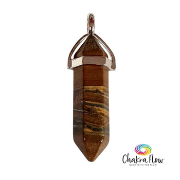 Tiger Iron Double Terminated Pendant