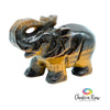 Tiger's Eye Elephant Figurine