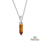 Tiger's Eye Pendant Sterling Silver