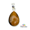Tiger's Eye Teardrop Sterling Silver Pendant