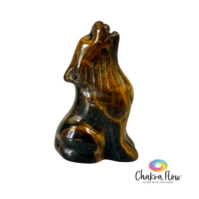 Tiger's Eye Wolf Figurine
