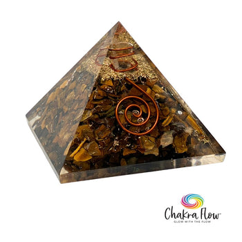 Tiger's Eye Orgone Pyramid