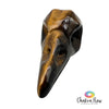 Tiger's Eye Raven Skull 