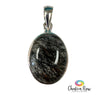 Tourmalinated Quartz Sterling Silver Pendant