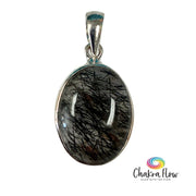 Tourmalinated Quartz Sterling Silver Pendant