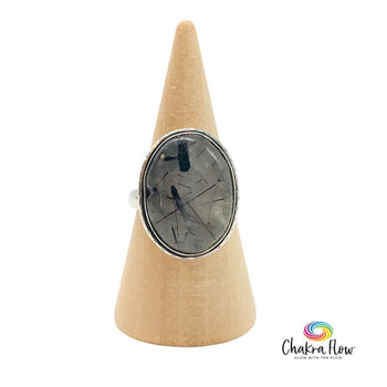 Tourmalinated Quartz Ring