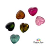 Tiny Faceted Tourmaline Hearts 4mm