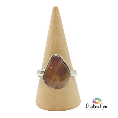 Pink Tourmaline Sterling Silver Ring Size 9