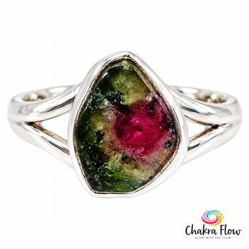 Watermelon Tourmaline Ring