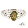 Watermelon Tourmaline Sterling Silver Ring Size 8