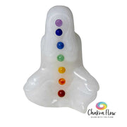 White Jade Figurine - Chakra Yoga Lady