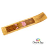 Wood Incense Burner Namaste & Rose Quartz