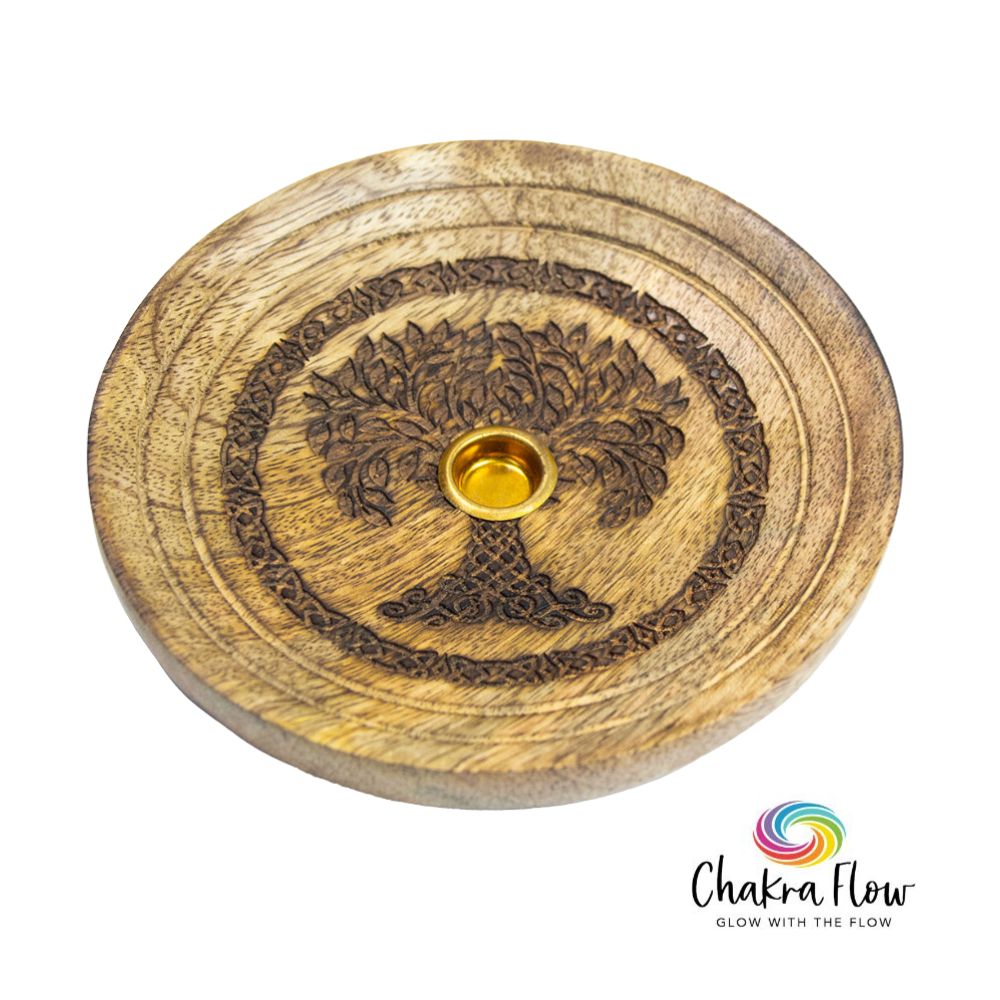 Wood Incense Holder - Tree of Life