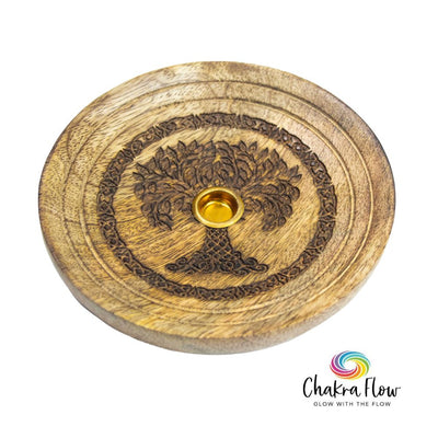 Wood Incense Holder - Tree of Life