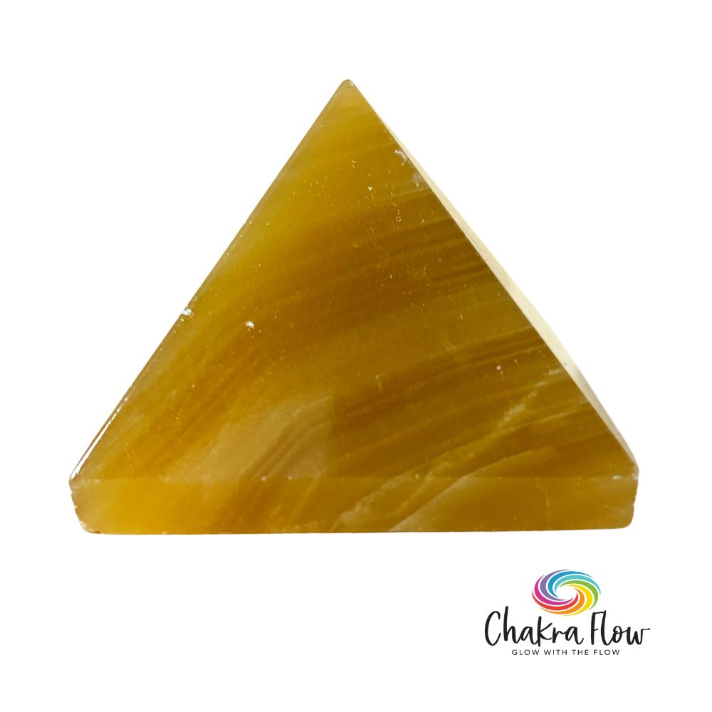 Yellow Calcite Pyramid
