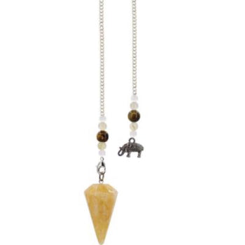 Golden Healers' Quartz Pendulum