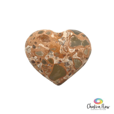 African Map Jasper Heart
