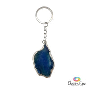 Agate Slice Key Chain 