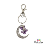 Amethyst Moon Charm