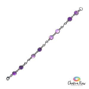 Amethyst Sterling Silver Bracelet