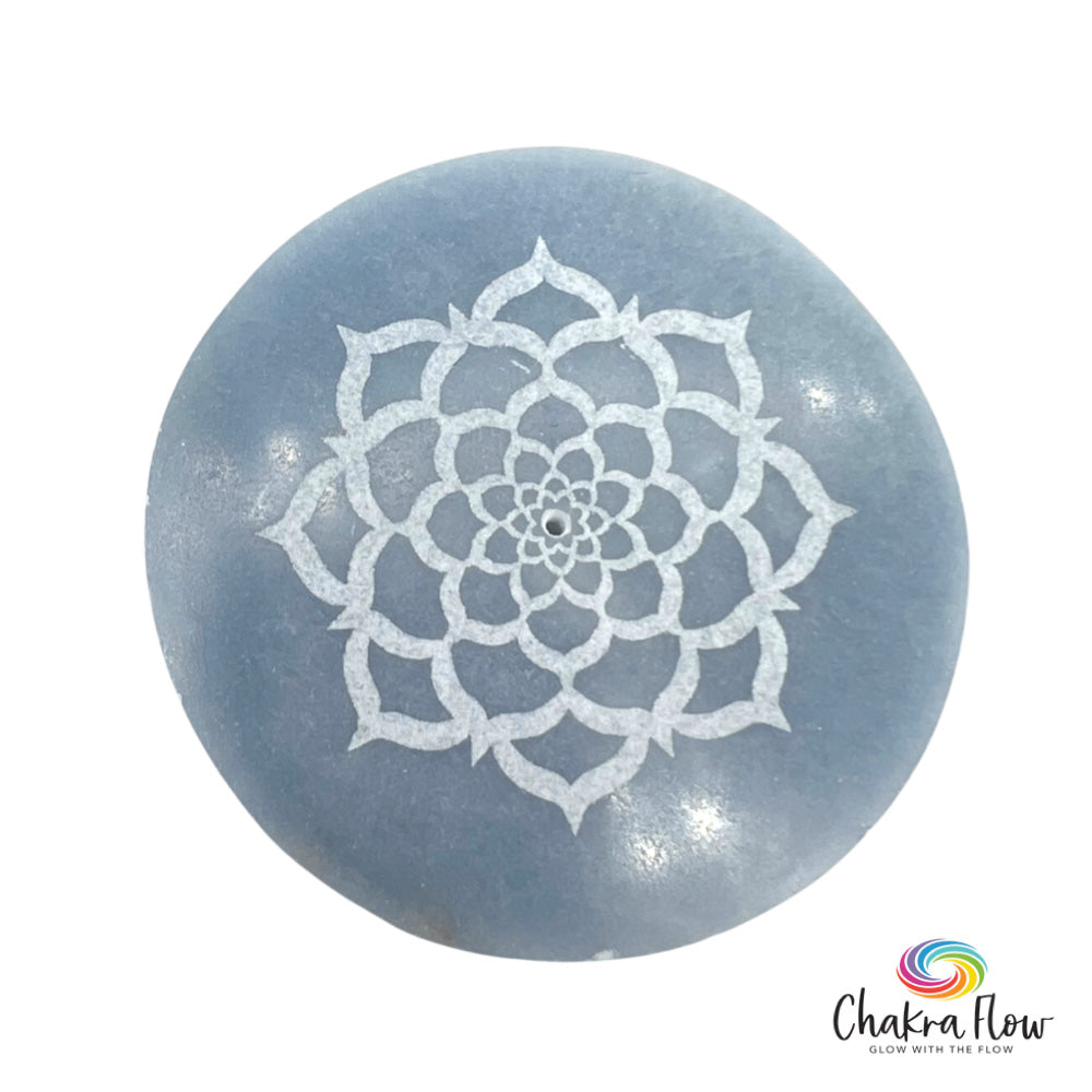 Angelite Coaster/Incense Burner