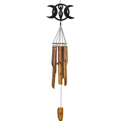 Bamboo Wind Chime - Tripple Moon Goddess