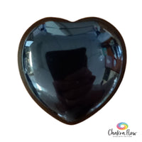 Black Obsidian Heart 1"