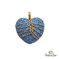 Blue Lava Heart Diffuser Pendant