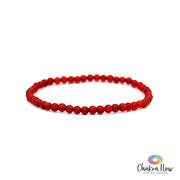 Carnelian Solid 4mm Bracelet