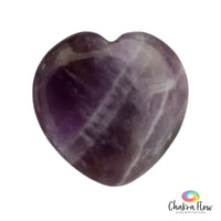 Chevron Amethyst Heart 1.25"