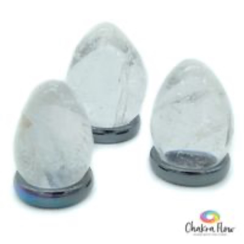 Clear Quartz Eggs