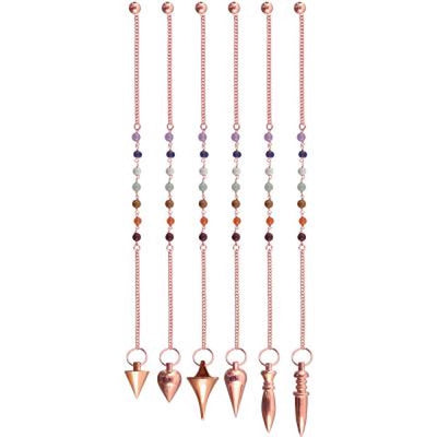 Copper Chakra Pendulums