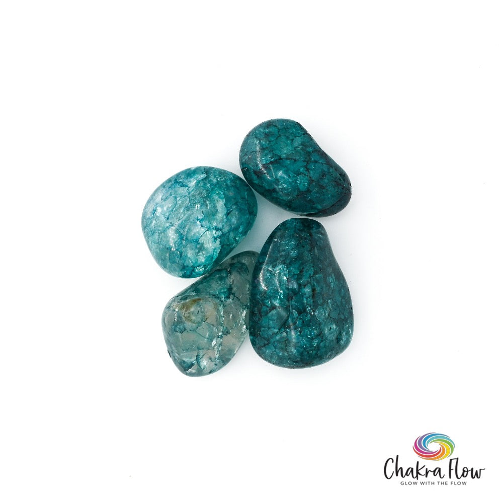 Teal Crackled Quartz