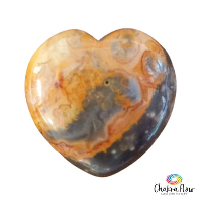 Crazy Lace Agate Heart