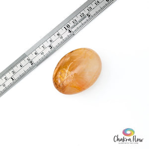 Hematoid Quartz Palm Stone