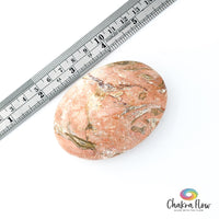 Pink Porcelain Jasper Palm Stone