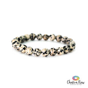 Dalmatian Jasper 8mm Bracelet