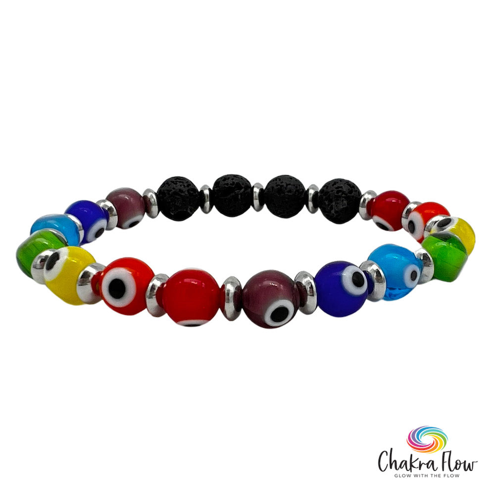 Evil Eye Chakra Diffuser Bracelet