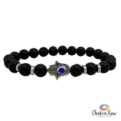 Evil Eye Hamsa Hand Diffuser Bracelet