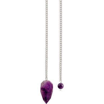 Faceted Amethyst Pendulum
