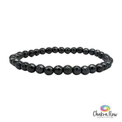 Faceted Hematite 6mm Bracelet