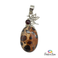 Garnet Sterling Silver Pendant