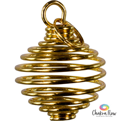 Gold Cage Pendant for Tumbles