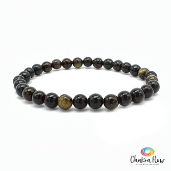 Gold Sheen Obsidian Bracelet