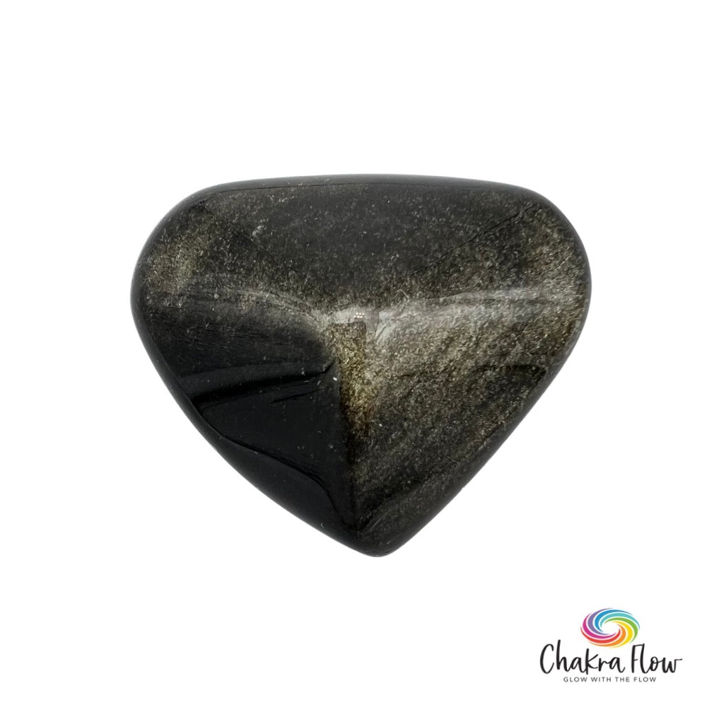 Gold Sheen Obsidian Heart