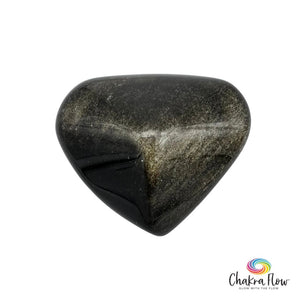 Gold Sheen Obsidian Heart